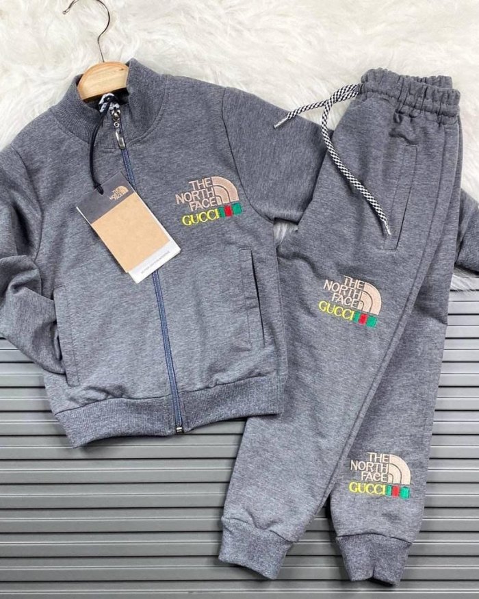 Boys' Tracksuit - Dark-Grey - Polyster - Available 5-6yrs, 7-8yrs, 9-10yrs, 13-14yrs, 15yrs